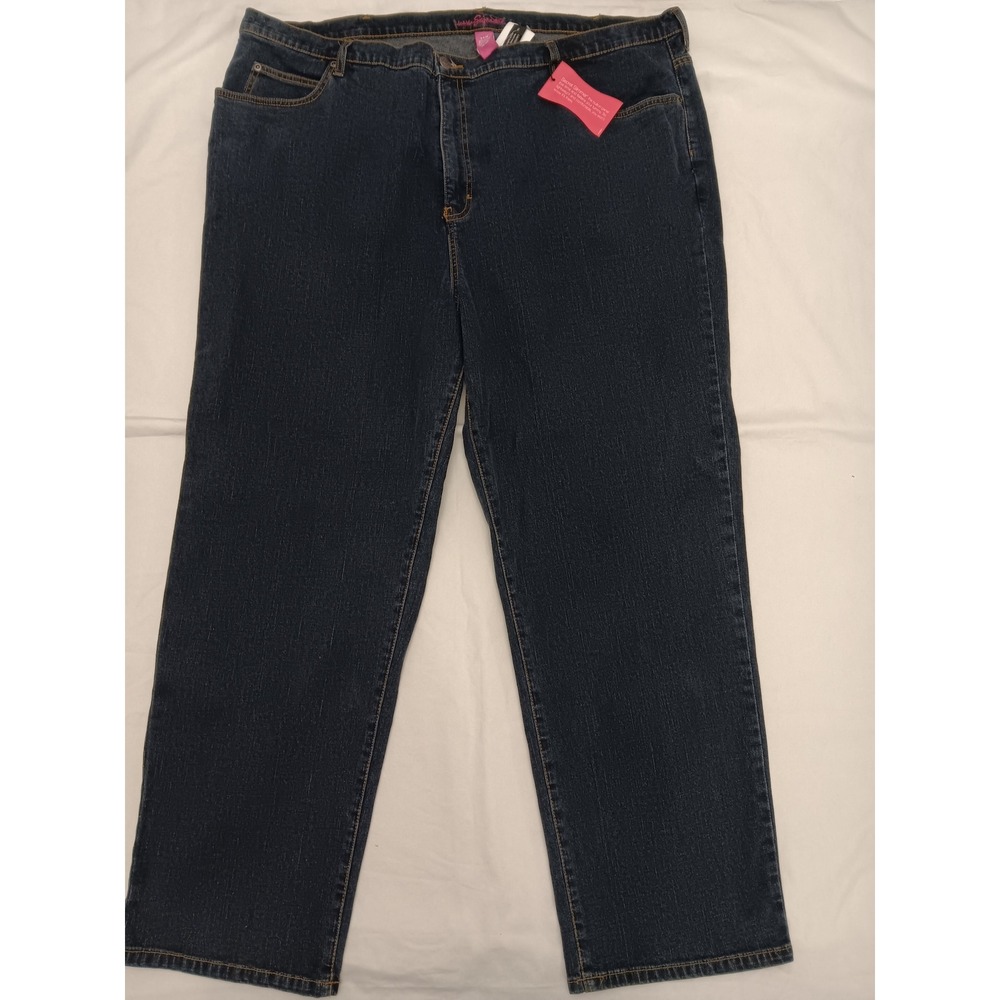 Liz & Me Signature Secret Slimmer Women Jeans 24W Dark‎ Wash Stretch Bootcut